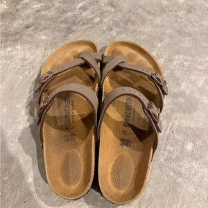 Birkenstock Tan Double-Strap Sandals